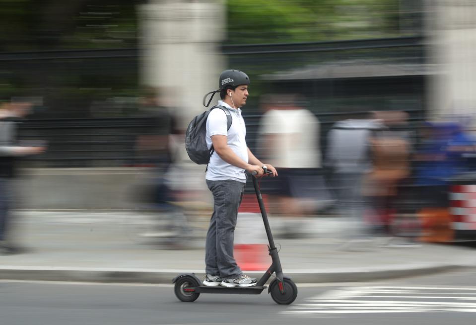 An e-scooter user (PA Archive)