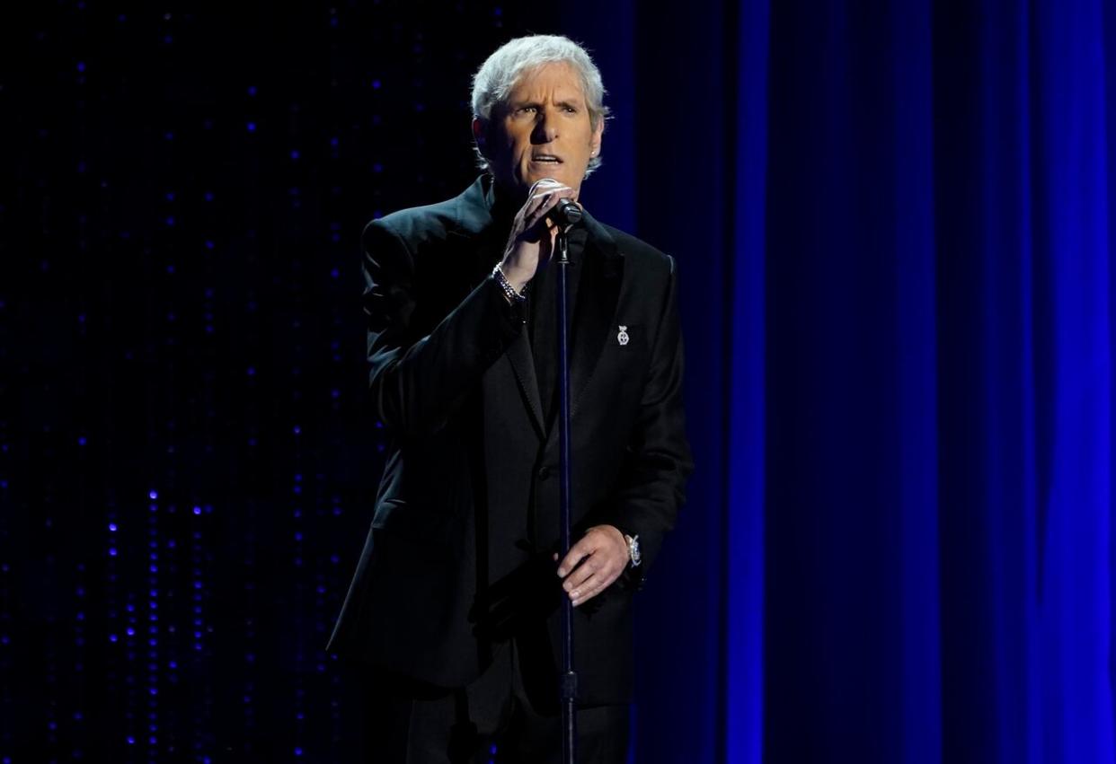 Grammy-winning singer Michael Bolton performs at an event in Pasadena, Calif., in June 2022. (Chris Pizzello/Invision/The Associated Press - image credit)