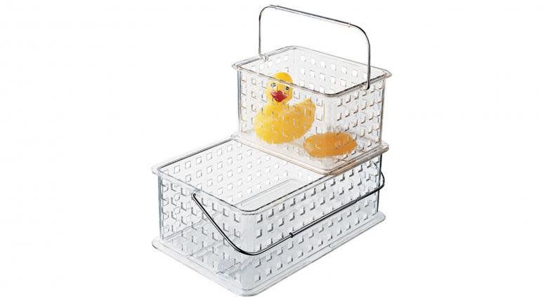 iDesign Clear Grid Totes