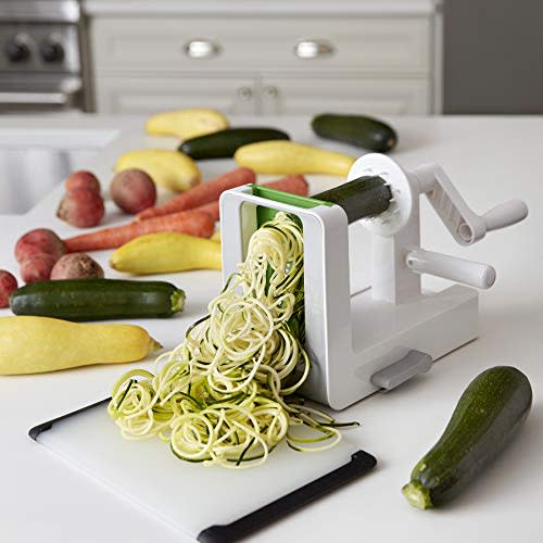 1) OXO Good Grips 3-Blade Tabletop Spiralizer