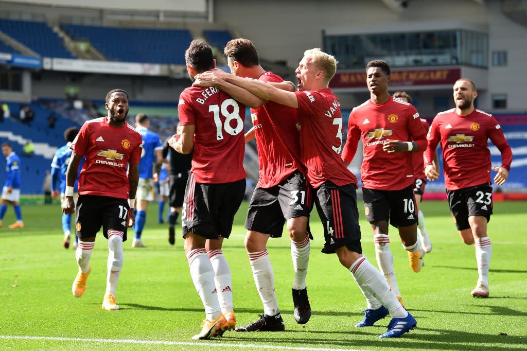 Man United won the game late on at Brighton (Getty Images)