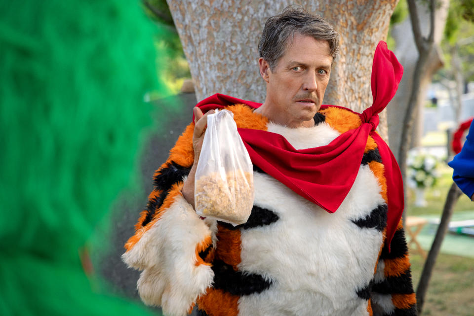 Hugh Grant as Tony the Tiger in 'Unfrosted'