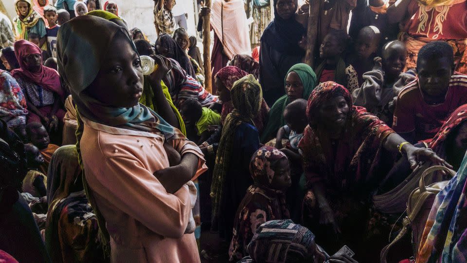 Civilians fleeing conflict in Sudan wait for asylum registration procedures in Renk, South Sudan, on December 18, 2023. - AFP/Getty Images