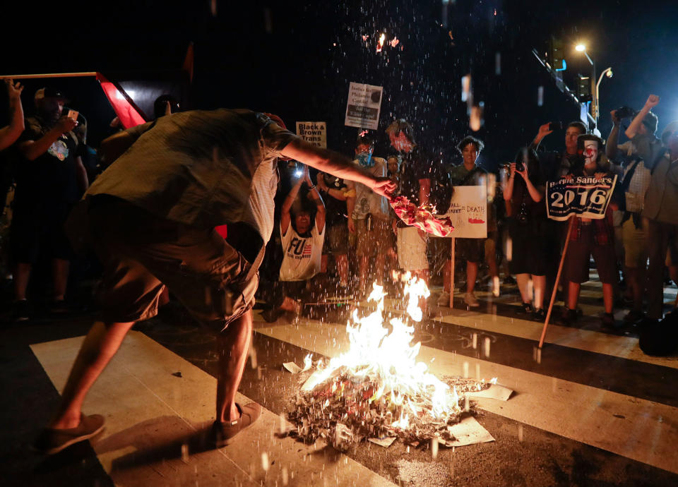 Flag-burning in America: A look back