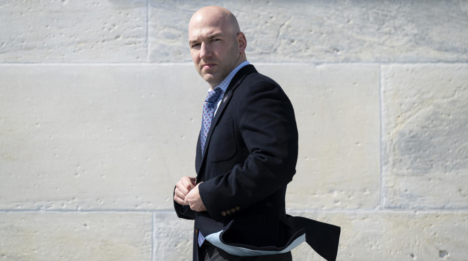 Rep. Anthony Gonzalez, R-Ohio, at the House of Representatives in Washington, D.C., in March.