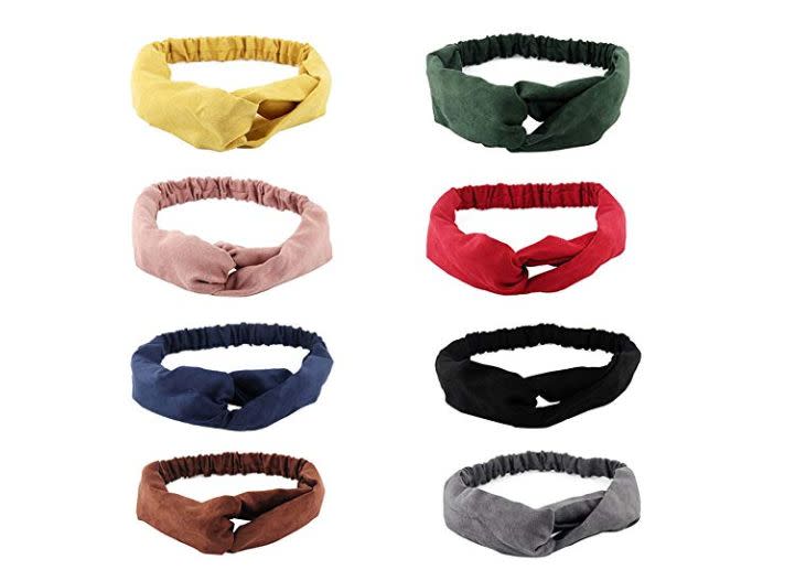 Get them <strong><a href="https://www.amazon.com/Kaide-Headband-Headwrap-Stretchy-Moisture/dp/B079L5292X?tag=thehuffingtonp-20" target="_blank" rel="noopener noreferrer">on Amazon, $10</a></strong>.