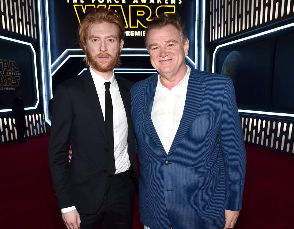 Domnhall and Brendan Gleeson (Getty Images for Disney)