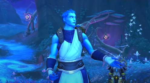 <span class="caption">Pelagos is one of the first trans characters in World of Warcraft.</span> <span class="attribution"><a class="link " href="https://www.youtube.com/watch?v=Z6ygWju1iRw&ab_channel=IrreverenceGaming" rel="nofollow noopener" target="_blank" data-ylk="slk:World of Warcraft;elm:context_link;itc:0;sec:content-canvas">World of Warcraft</a></span>