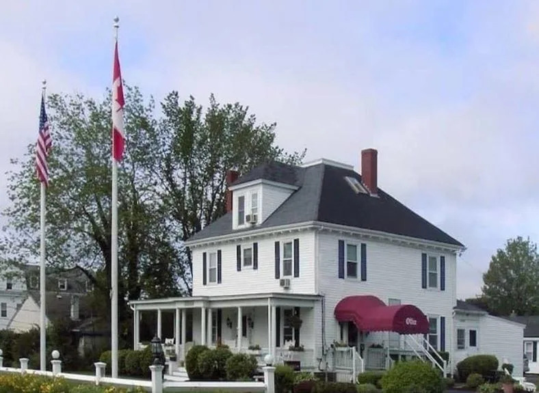 The historic Carriage House Motel is seen here as it exists today at 1404 Post Road in Wells, Maine.