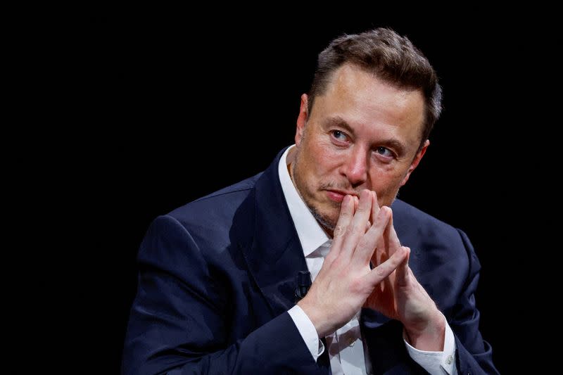 FILE PHOTO: FILE PHOTO: Tesla CEO and Twitter owner Elon Musk attends the VivaTech conference in Paris