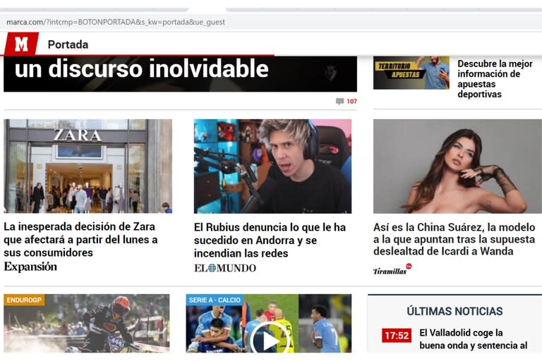 El español Marca hizo un perfil de la China Suárez