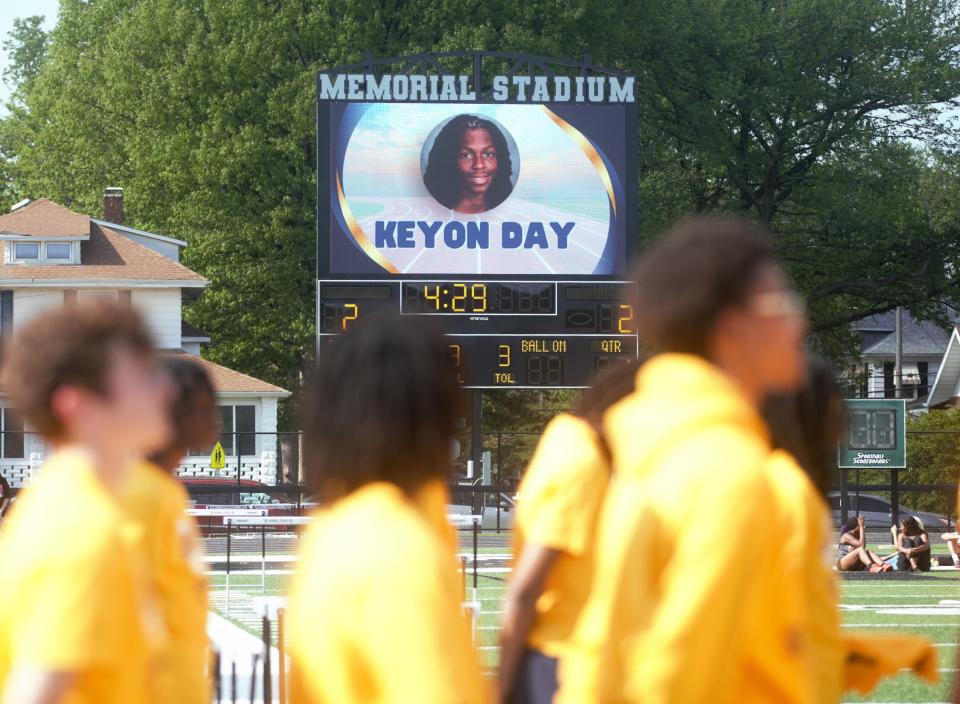 The City boys and girls track and field meet was dedicated to Southeast's Keyon Day prior to the start of the races on Tuesday, April 30, 2024.