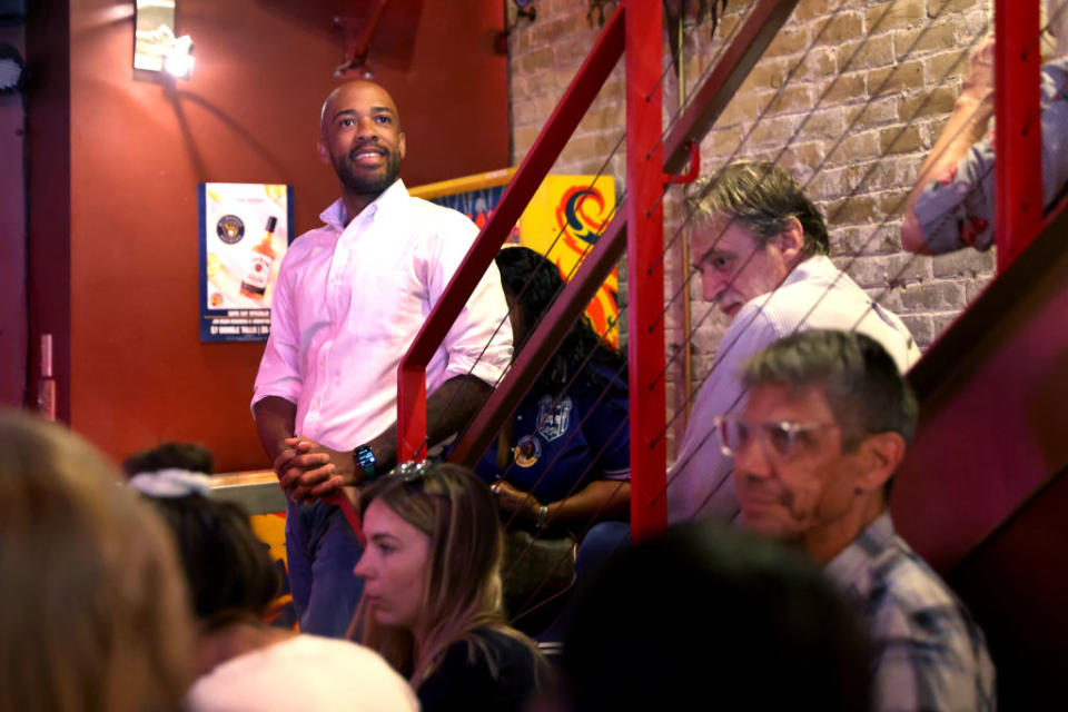 Democratic Senate Candidate Mandela Barnes Campaigns In Milwaukee