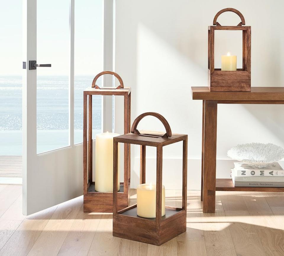 <p><a href="https://go.redirectingat.com?id=74968X1596630&url=https%3A%2F%2Fwww.potterybarn.com%2Fproducts%2Fdecker-acacia-lantern-collection%2F&sref=https%3A%2F%2Fwww.housebeautiful.com%2Fshopping%2Fbest-stores%2Fa60746860%2Foutdoor-furniture-sales%2F" rel="nofollow noopener" target="_blank" data-ylk="slk:Shop Now;elm:context_link;itc:0;sec:content-canvas" class="link ">Shop Now</a></p><p>Decker Acacia Wood Outdoor Lantern</p><p>potterybarn.com</p><p>$73.99</p>