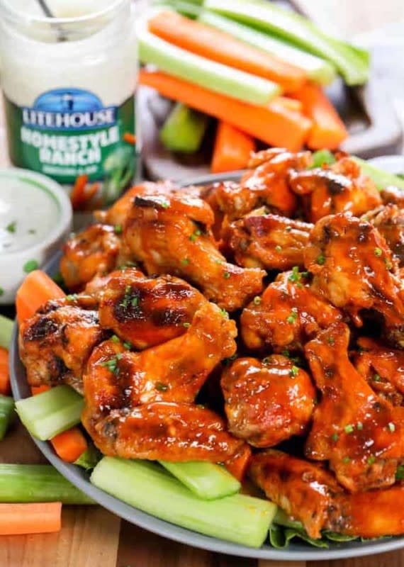 <p>Spend With Pennies</p><p>No need for the deep fryer or the mess!</p><p><strong>Get the recipe: <a href="https://www.spendwithpennies.com/slow-cooker-chicken-wings/" rel="nofollow noopener" target="_blank" data-ylk="slk:Crock Pot Buffalo Wings;elm:context_link;itc:0;sec:content-canvas" class="link ">Crock Pot Buffalo Wings</a></strong></p><p><strong>Related: <a href="https://parade.com/876502/felicialim/16-addictive-chicken-wing-recipes-for-the-summer/" rel="nofollow noopener" target="_blank" data-ylk="slk:40 Addictive Chicken Wings;elm:context_link;itc:0;sec:content-canvas" class="link ">40 Addictive Chicken Wings</a></strong></p>