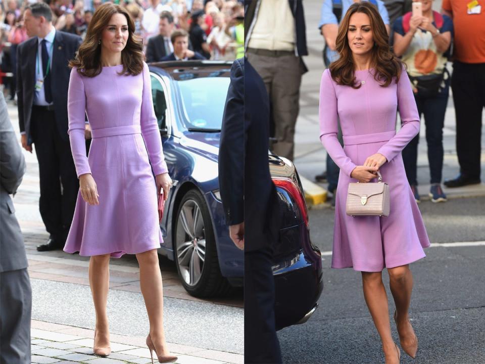 kate middleton outfit repeat lavender dress