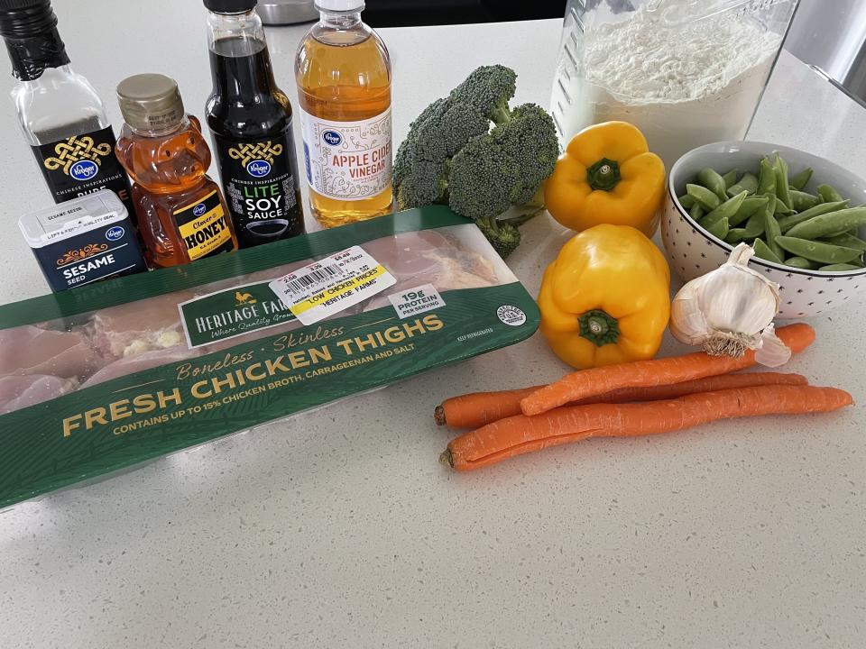 ingredients for recipe