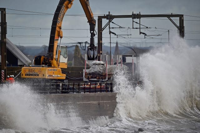 Storm Abigail Hits The West Coast Of Scotland