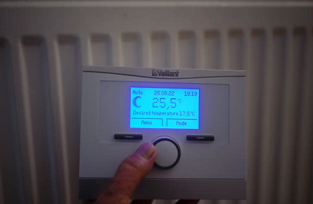A domestic home wireless room thermostat 
