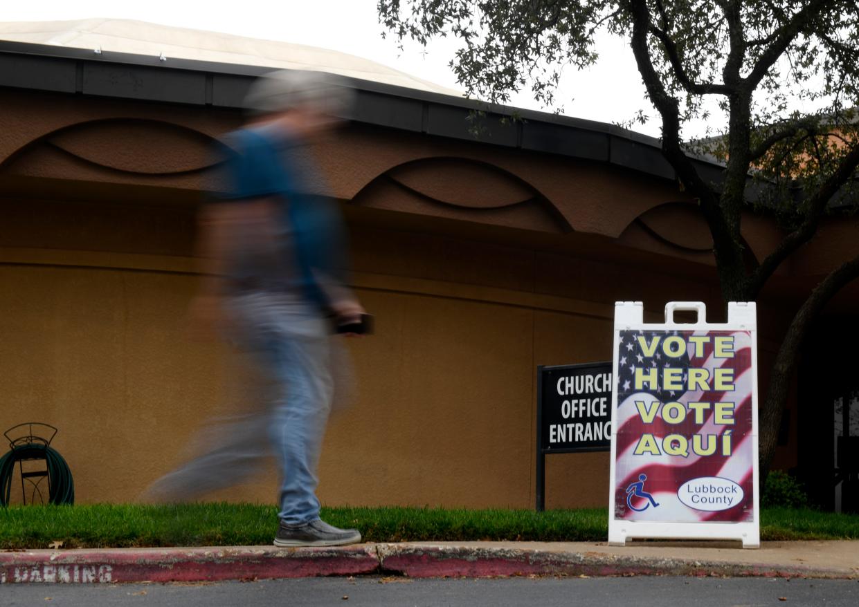 People vote during Election Day at Calvary Baptist Church, Tuesday, Nov. 8, 2022. 