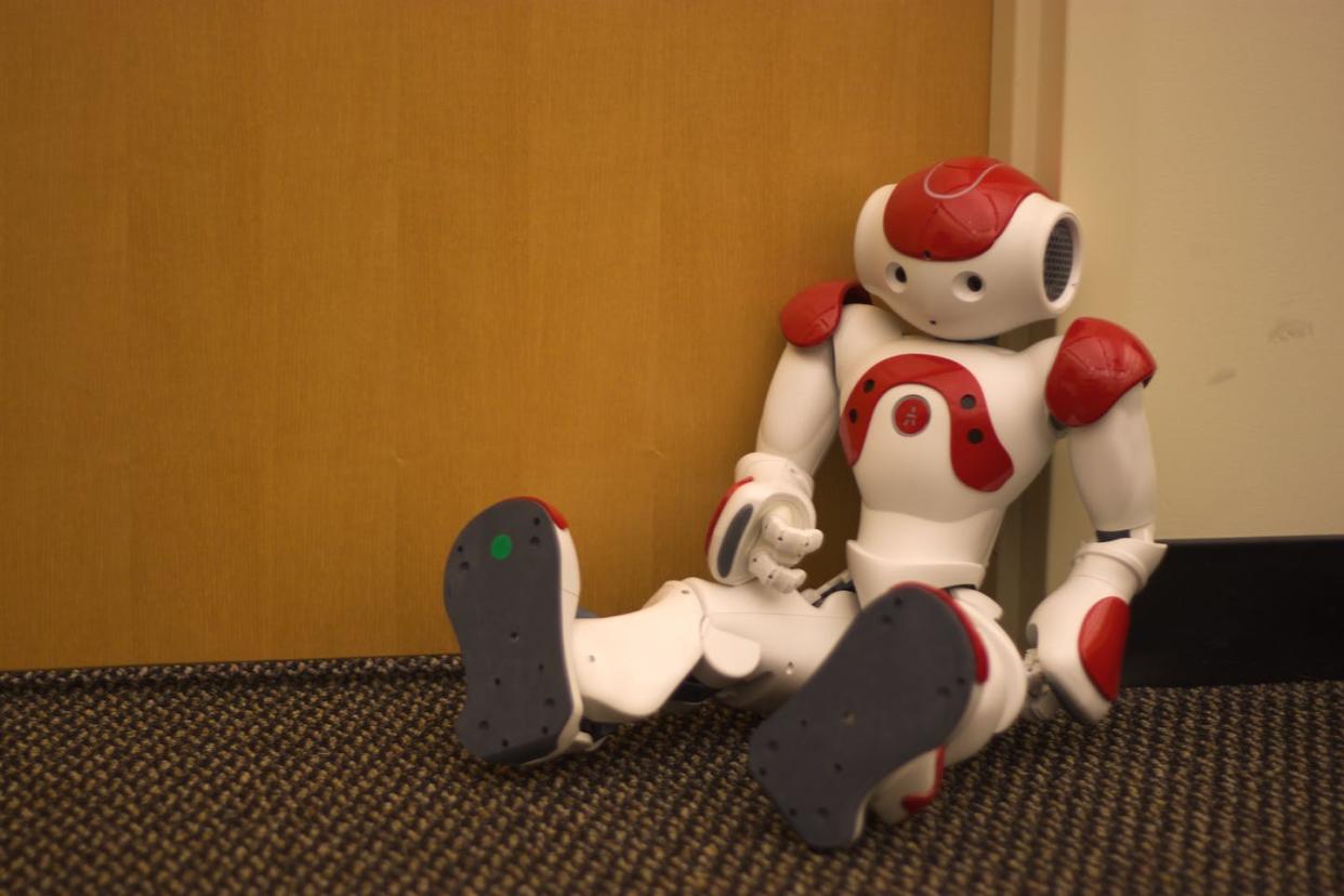 <span class="caption">Is this robot refusing a human order?</span> <span class="attribution"><a class="link " href="https://commons.wikimedia.org/wiki/File%3ANao_humanoid_robot.jpg" rel="nofollow noopener" target="_blank" data-ylk="slk:Jiuguang Wang;elm:context_link;itc:0;sec:content-canvas">Jiuguang Wang</a>, <a class="link " href="http://creativecommons.org/licenses/by-sa/4.0/" rel="nofollow noopener" target="_blank" data-ylk="slk:CC BY-SA;elm:context_link;itc:0;sec:content-canvas">CC BY-SA</a></span>