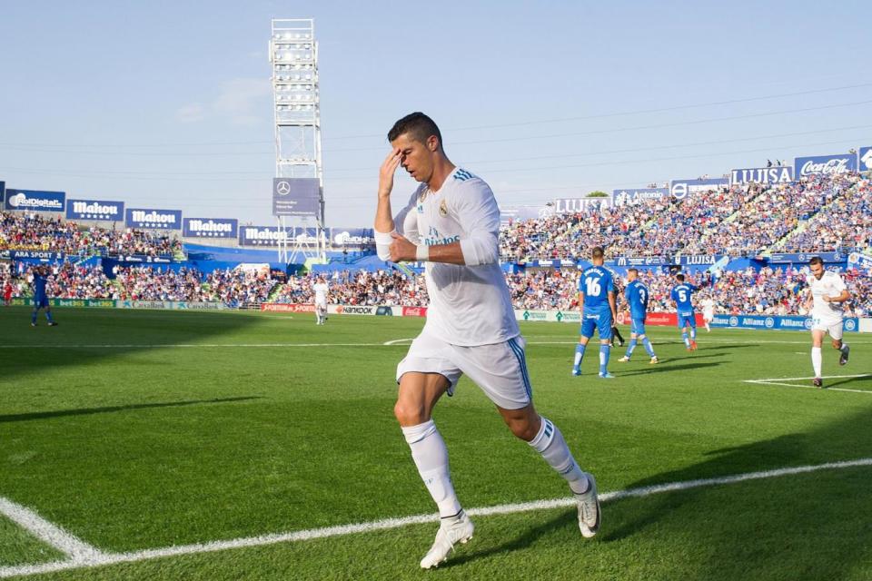 Cristiano Ronaldo scored a late winner as Real Madrid beat Getafe on Saturday (Getty Images)