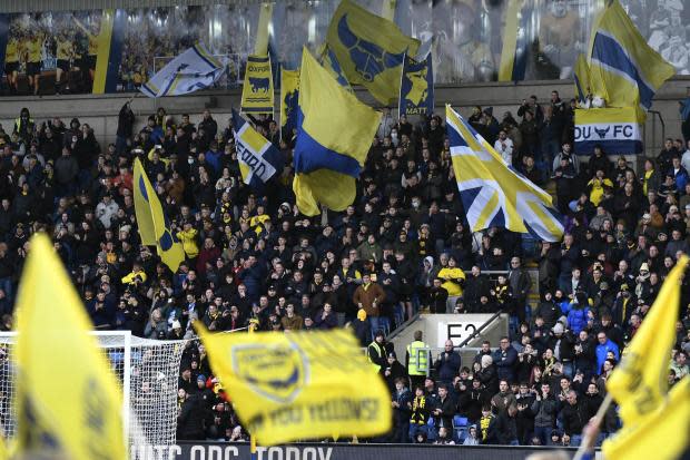 Oxford United fans at the home game against Portsmouth in February Picture: David Fleming