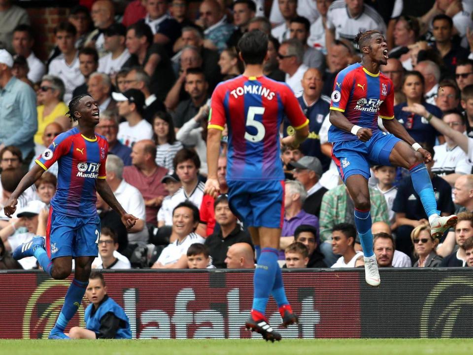 Zaha scored the deciding goal in Palace's opening-day win (Getty Images)