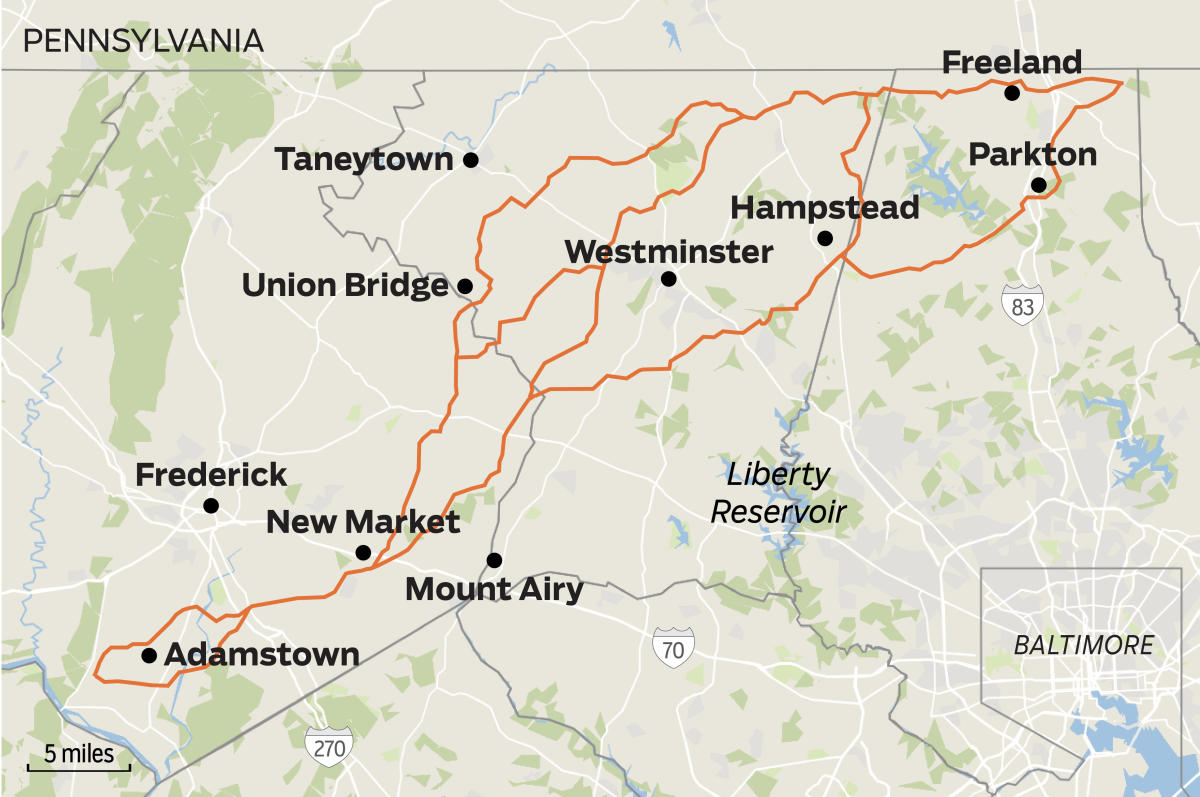 Maps: See potential paths of Maryland Piedmont Reliability Project power lines