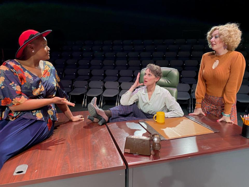 Shauna Marie, Angela Iannone and Annie Huckaba in CATCO's production of “9 to 5, The Musical.”