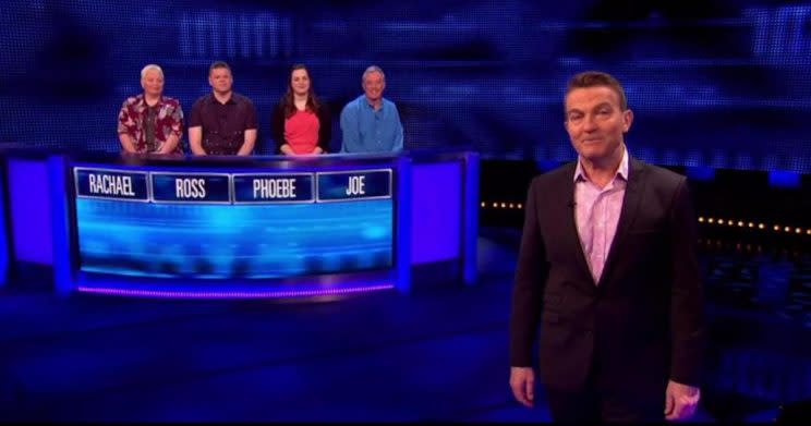 The Chase viewers were left in hysterics over the familiar names in the line-up (Copyright: ITV)