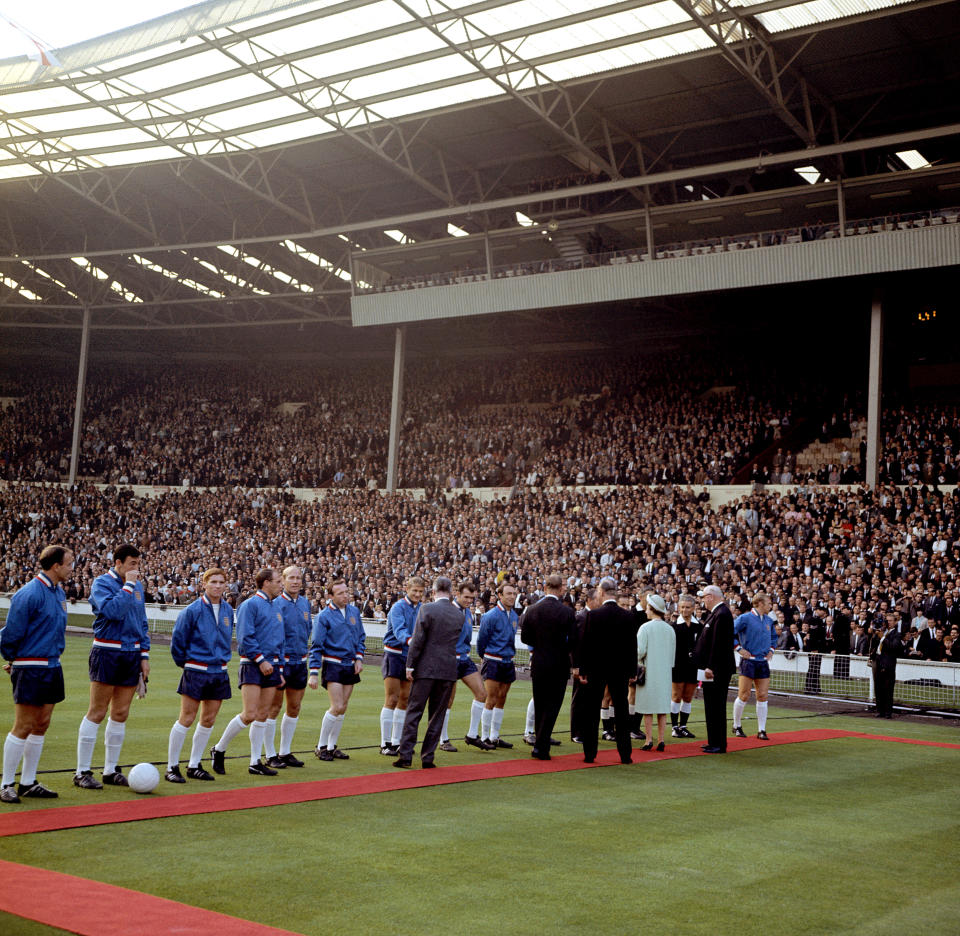 Soccer - FIFA World Cup England 1966 - Opening Match - Group One - England v Uruguay - Wembley Stadium