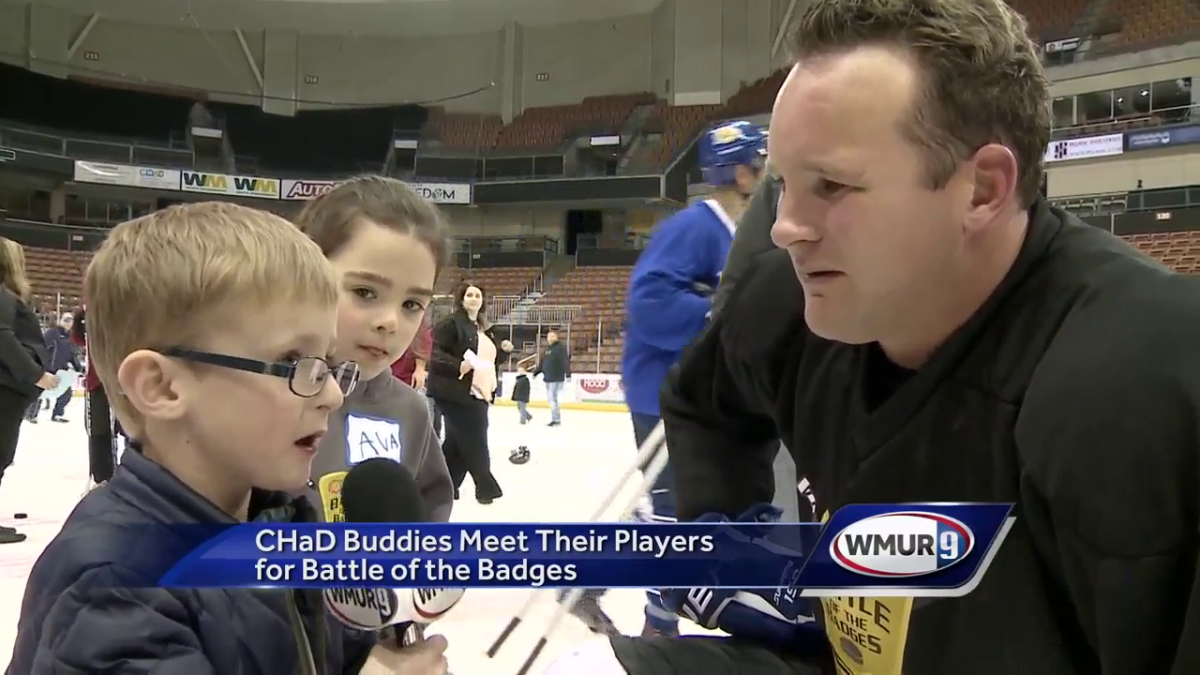 CHaD buddies meet players for Battle of the Badges