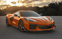 This undated photo provided by General Motors shows the 2023 Chevrolet Corvette X06, an even higher-performance version of the latest C8 Corvette. (Courtesy of General Motors via AP)