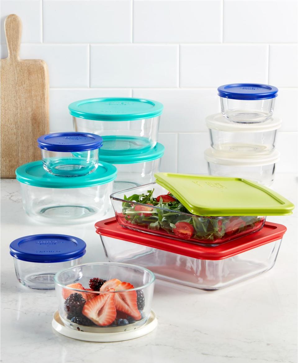 6) 22-Piece Food Storage Container Set