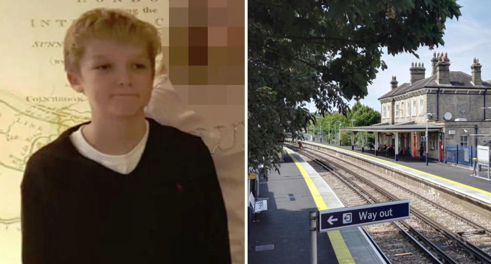 Photo of English teenager Sam Connor who died after stepping onto the tracks at Chertsey Railway Station