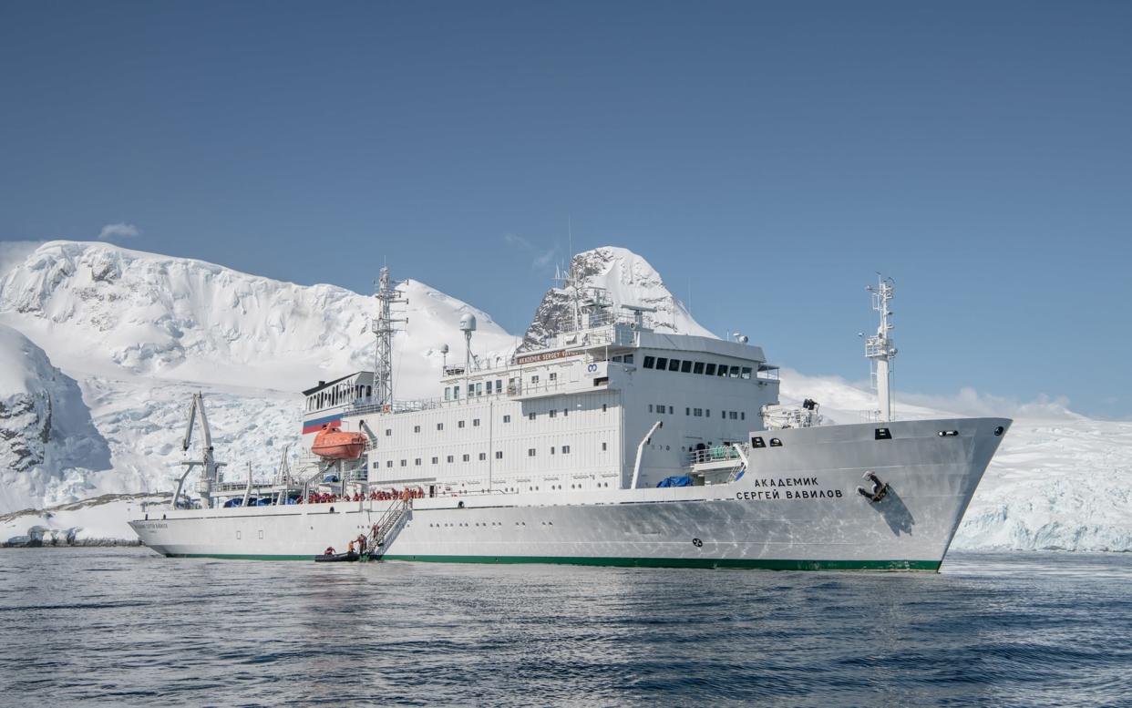 MV Akademik Sergey, one of the two ships seized by the Russian authorities - One Ocean Expeditions