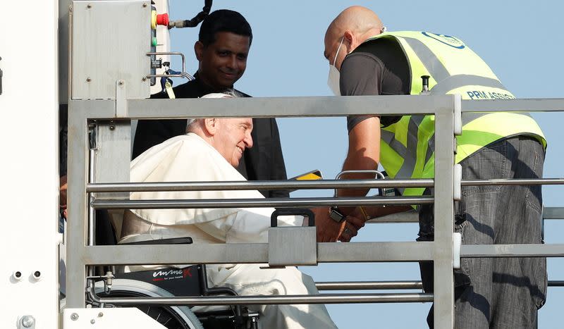 Pope Francis departs Rome for his visit to Canada
