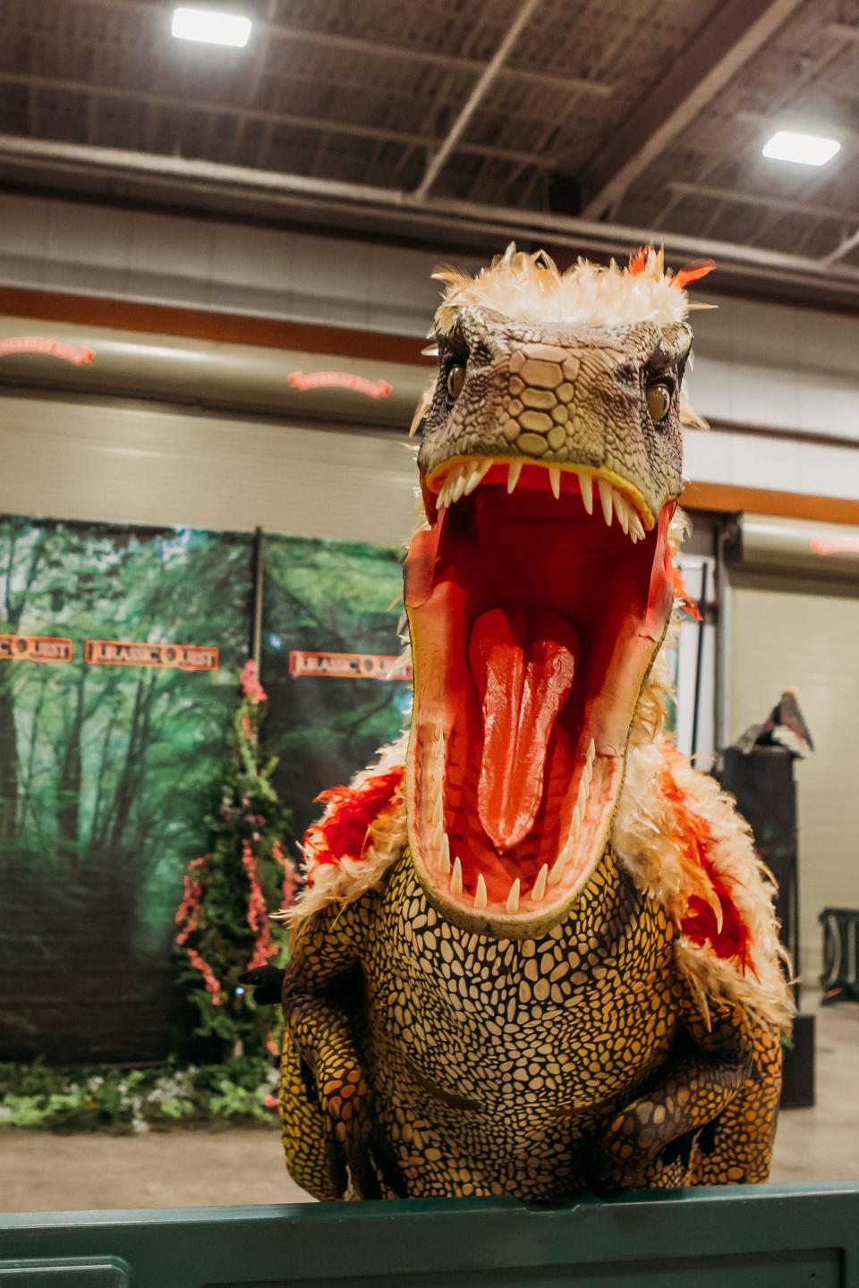 Hang around with dinosaurs, and even ride some of them, this weekend at Jurassic Quest in Montgomery.