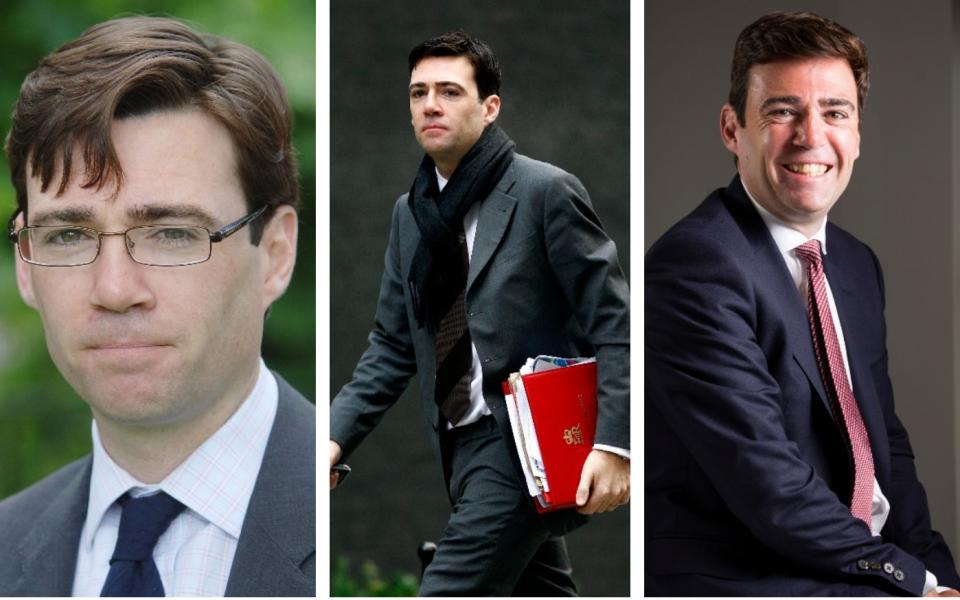 Burnham in 2006, 2008 and 2015 - The Telegraph/ Reuters/ The Telegraph