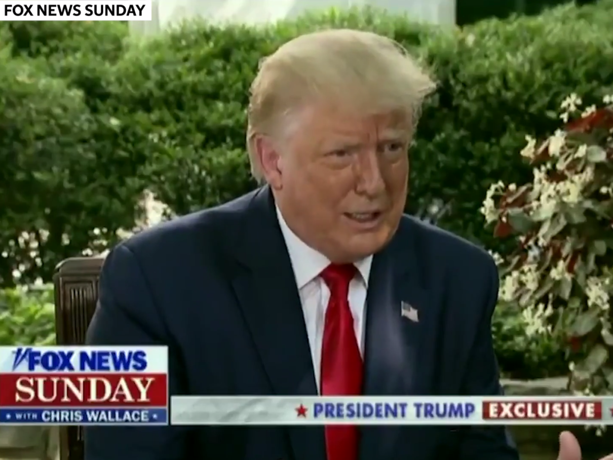 US president argues with Chris Wallace over cognitive tests: Fox News