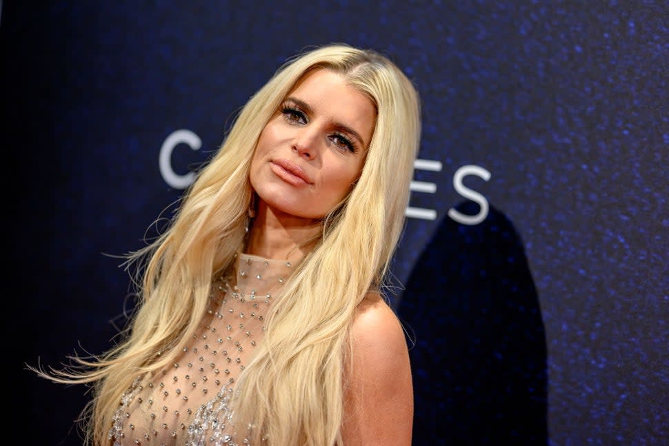 Jessica Simpson attends the 37th Annual Footwear News Achievement Awards at Cipriani South Street on November 29, 2023 in New York City.