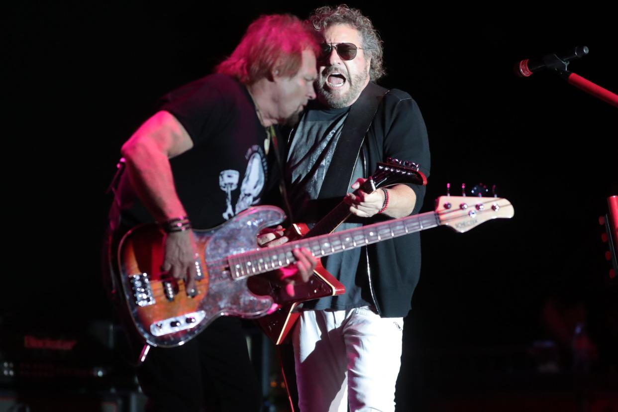 Michael Anthony and Sammy Hagar, who played together in Van Halen, are bandmates again in The Circle, which plays Thursday night in St. Augustine.