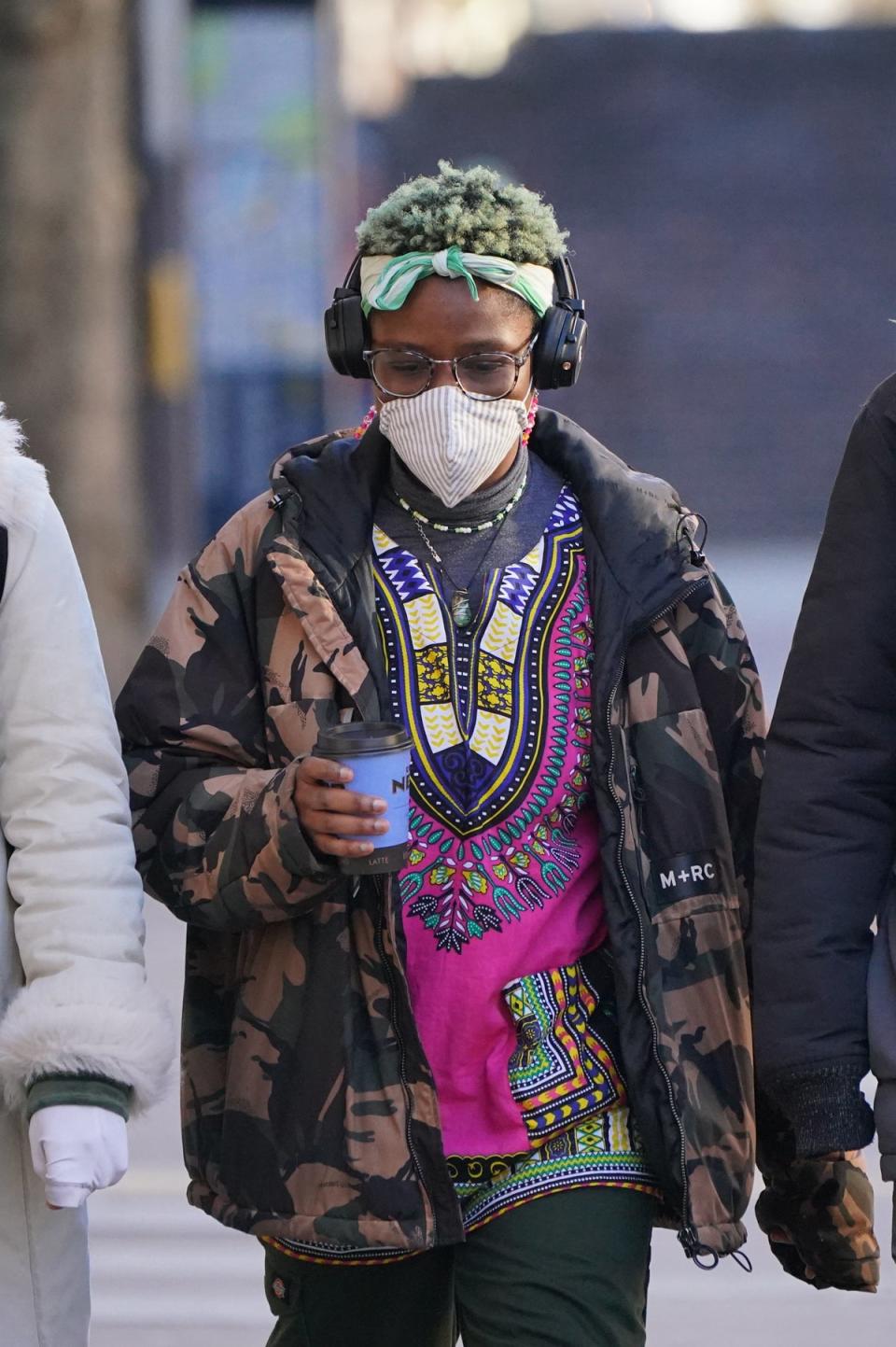 Noimutu Olayinka Taiwo was also convicted over carrying a sign with an image of a paraglider affixed to it (Jonathan Brady/PA)