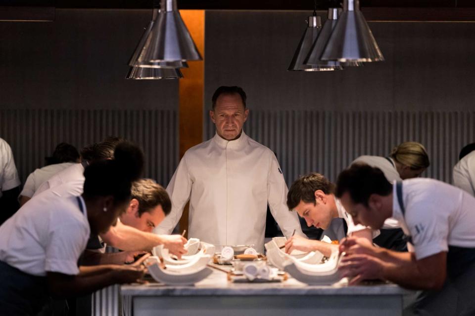 Ralph Fiennes is a kitchen king in "The Menu."