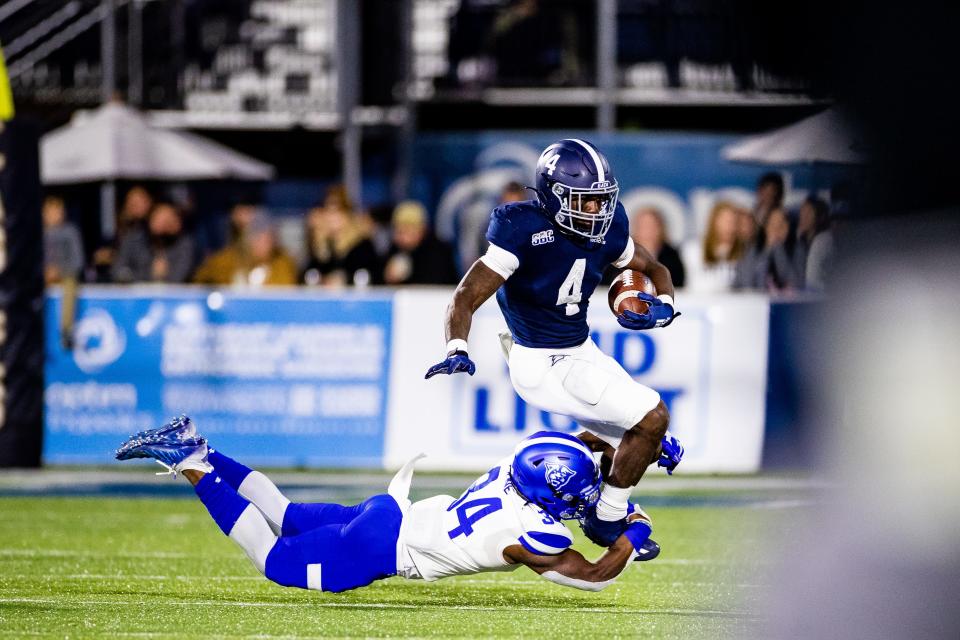 Georgia Southern's Gerald Green carries the ball against Georgia State on Oct. 30, 2021 at Paulson Stadium. The teams play Oct. 8, 2022 in Atlanta.
