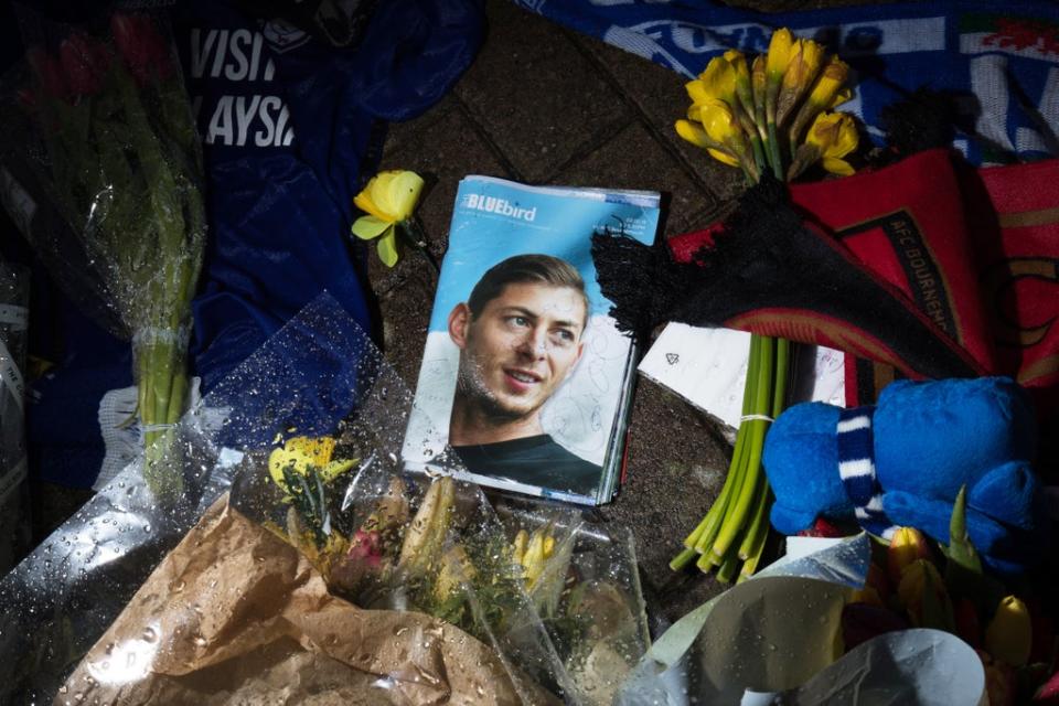 Tributes at Cardiff City Stadium for Emiliano Sala (Aaron Chown/PA) (PA Wire)