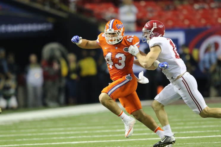 Cristian Garcia played in all 13 games for the Gators last season. (Courtesy of UF)