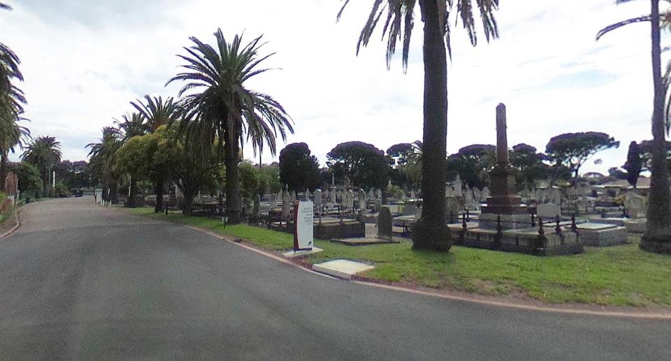 Williamstown cemetery where the attack took place. Source: Google Maps