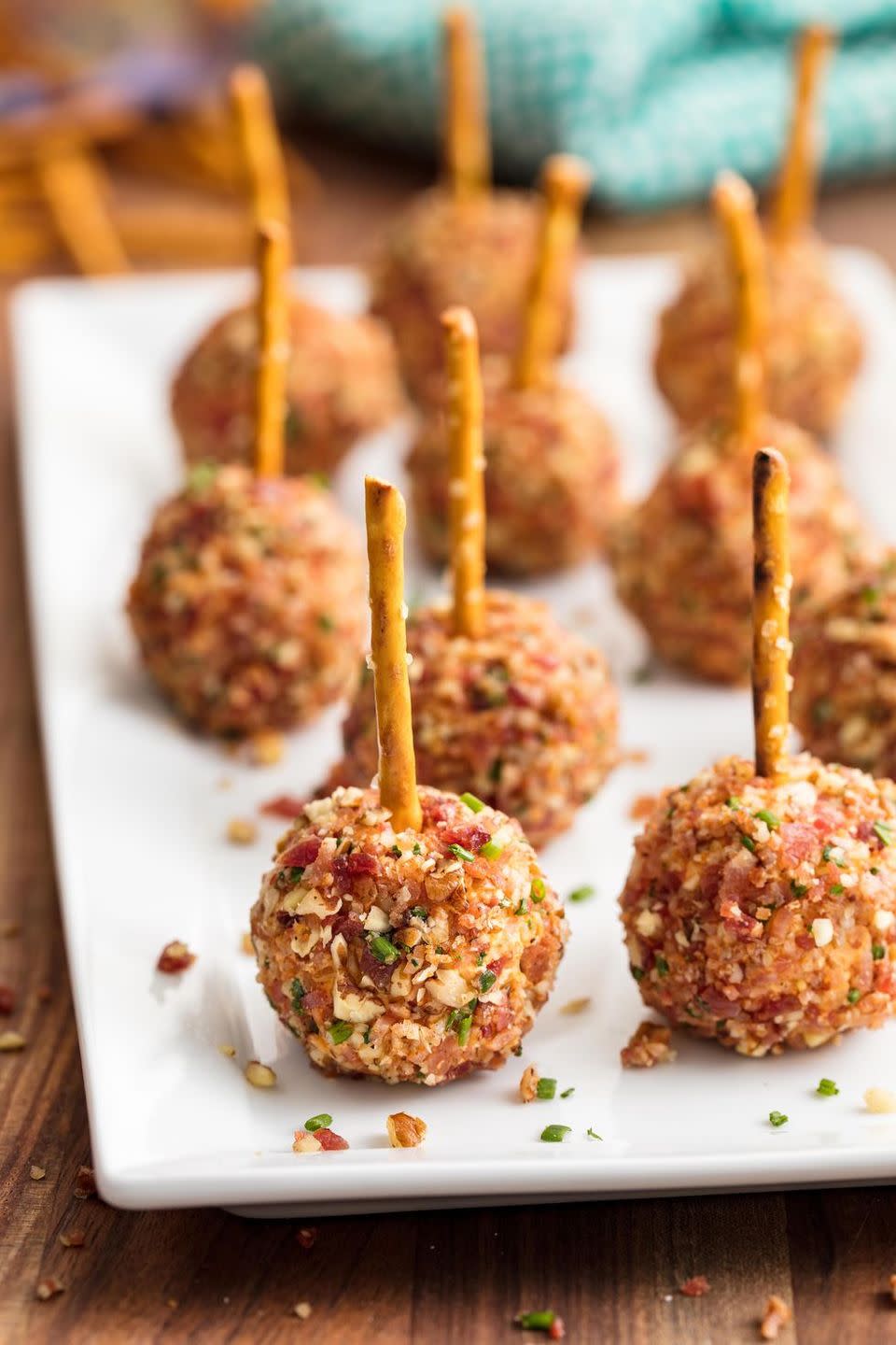 Loaded Cheese Ball Bites